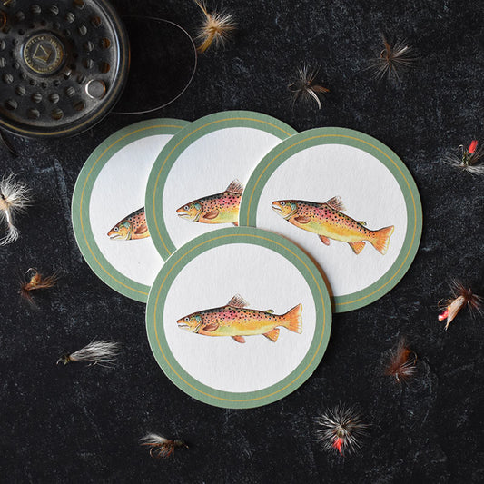 Brown Trout Coasters