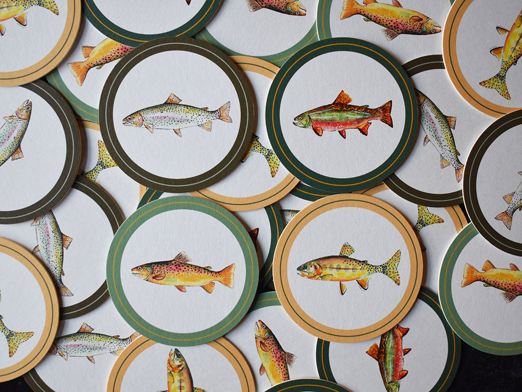Trout Collection Coasters