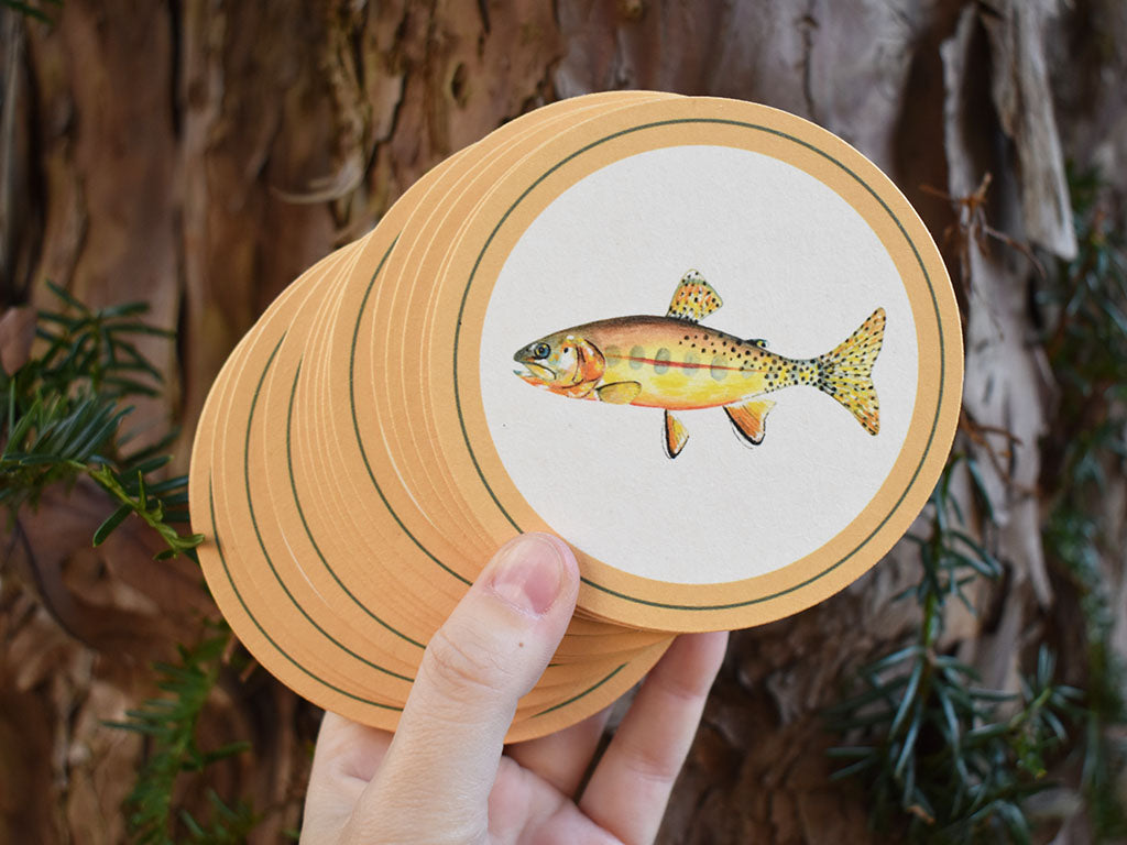 Golden Trout Coasters