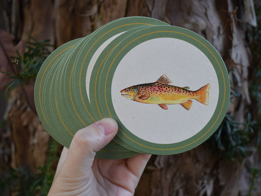 Brown Trout Coasters