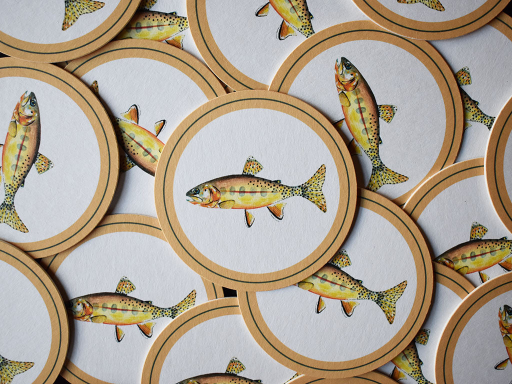 Golden Trout Coasters