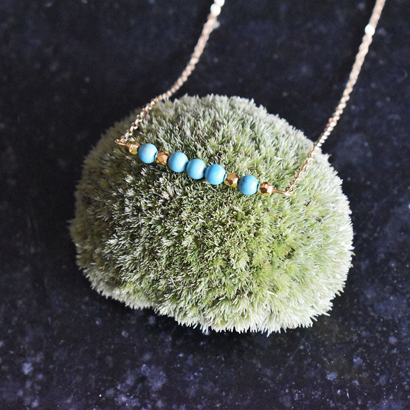 Turquoise & Gold Necklace