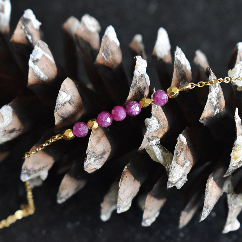 Ruby & Gold Necklace