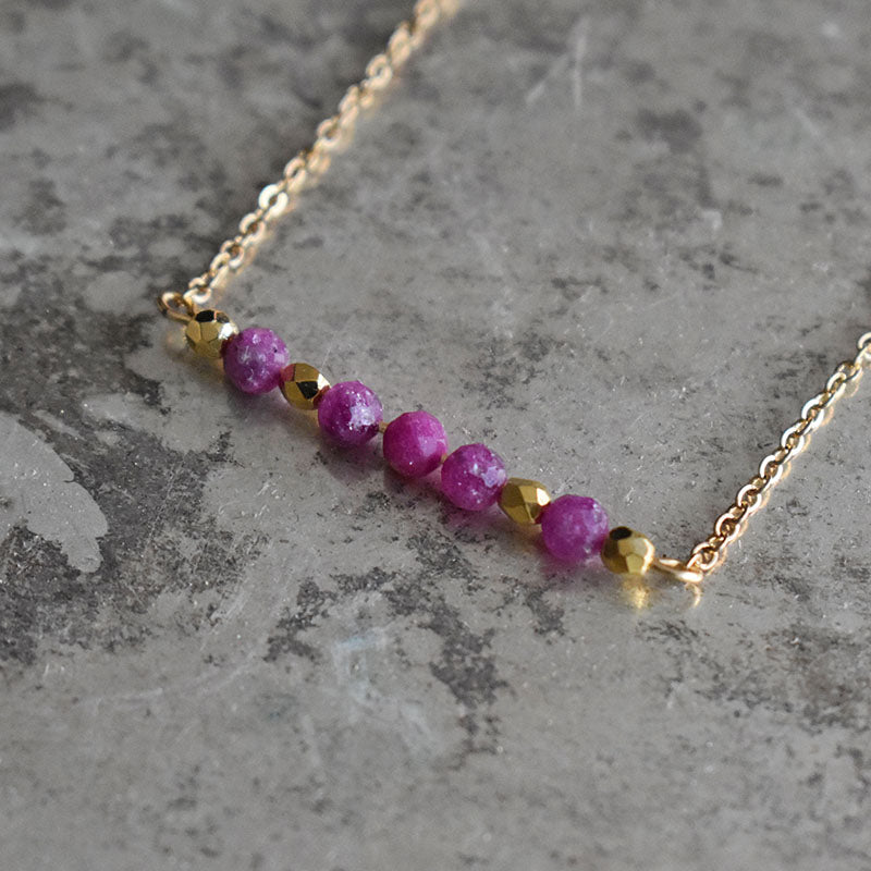 Ruby & Gold Necklace