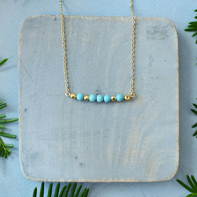 Turquoise & Gold Necklace