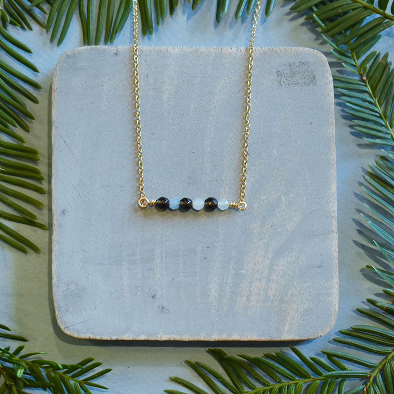 March & Pisces Gold Necklace