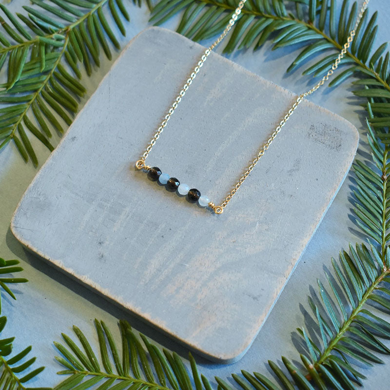 March & Pisces Gold Necklace