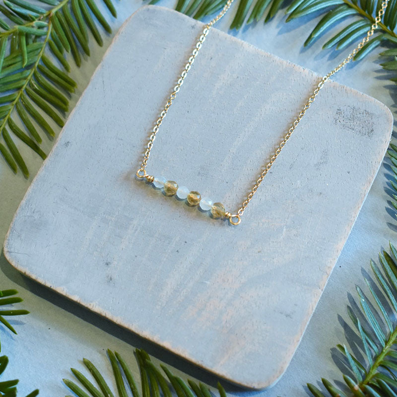 November & Scorpio Gold Necklace