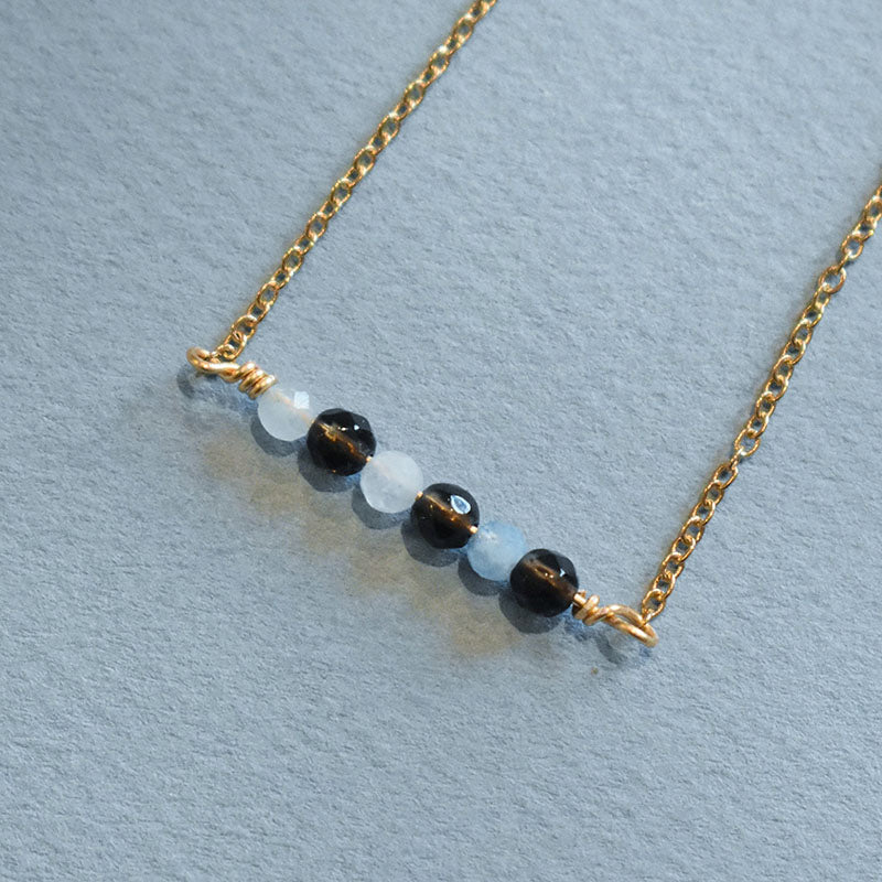 March & Pisces Gold Necklace