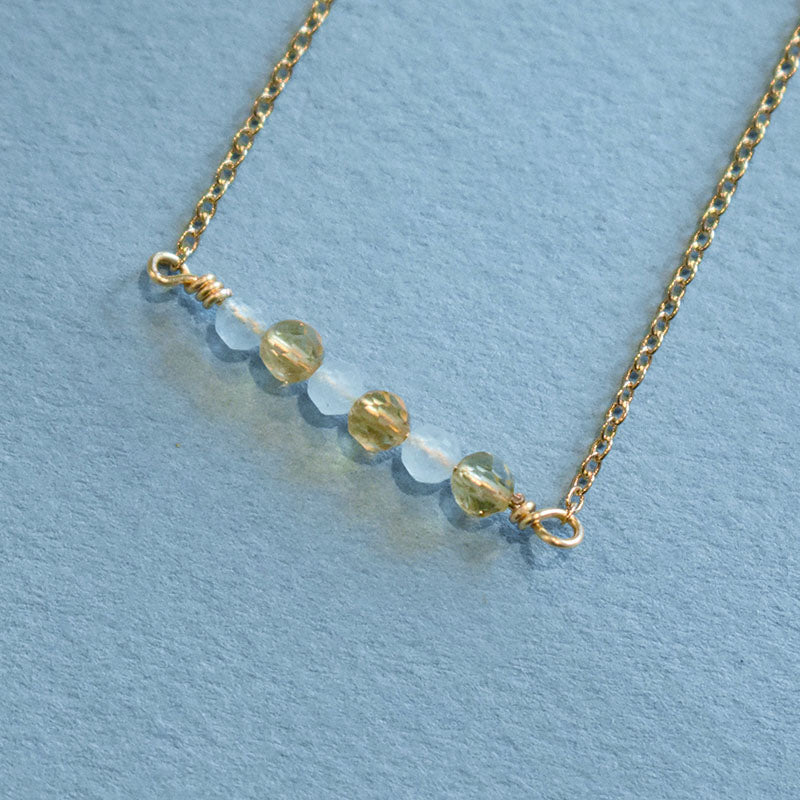 November & Scorpio Gold Necklace