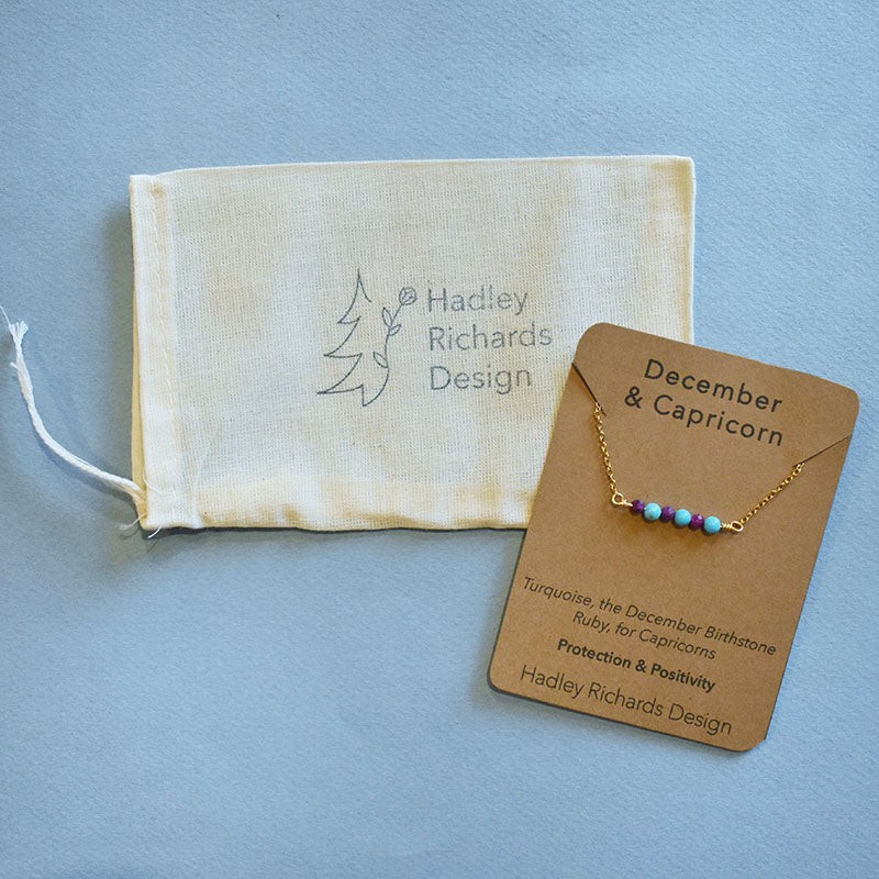 December & Capricorn Necklace