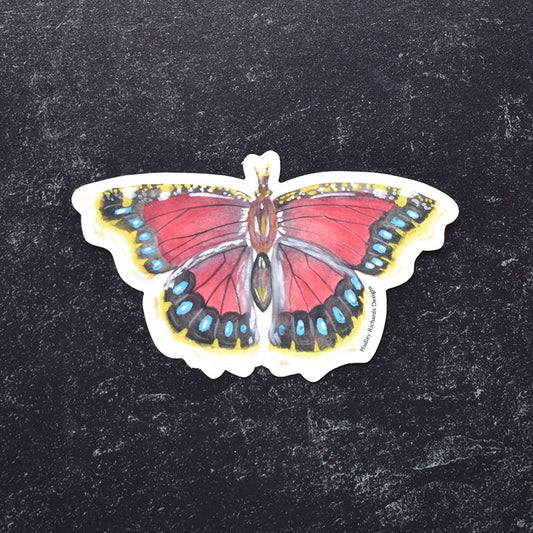 Mourning Cloak Butterfly Sticker