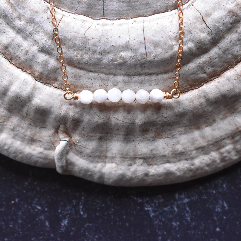 Moonstone & Gold Necklace