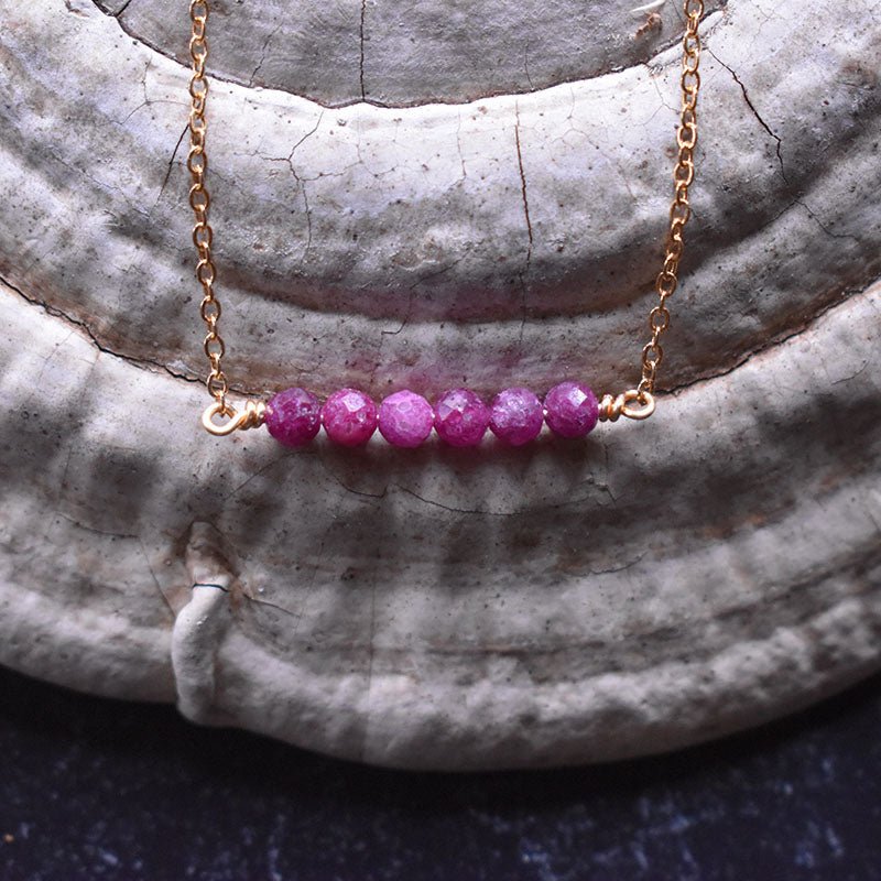 Ruby & Gold Necklace