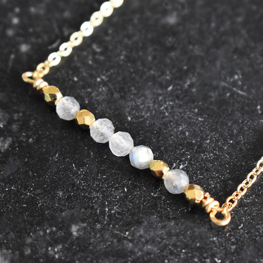 Labradorite & Gold Necklace