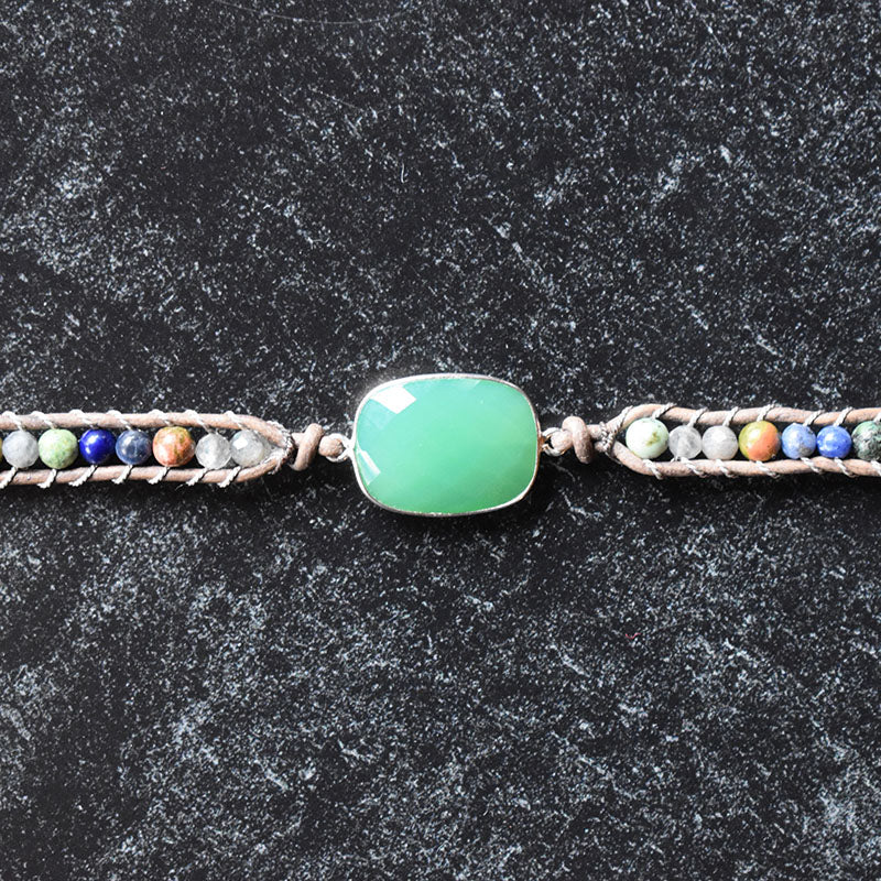 Mountain & Chrysoprase - 3 Wrap