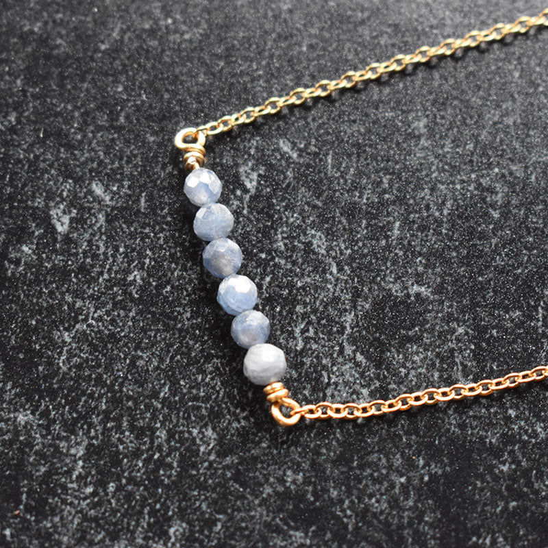 Sapphire & Gold Necklace