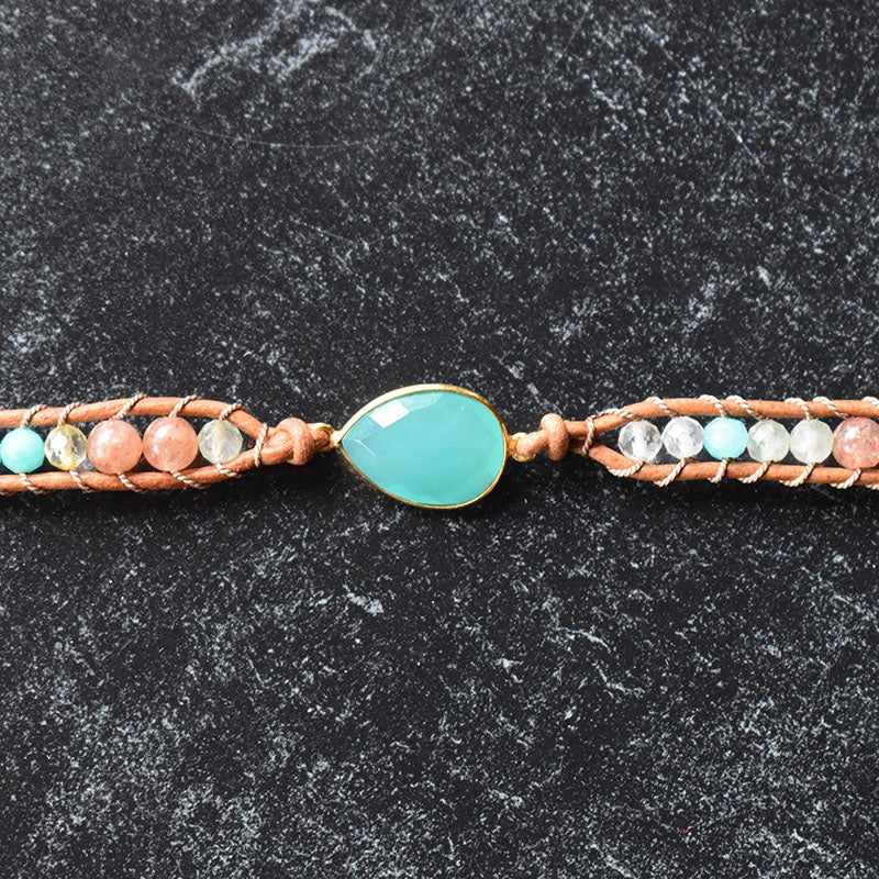 Island & Chalcedony - 3 Wrap