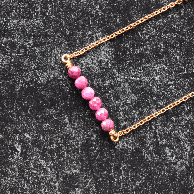 Ruby & Gold Necklace