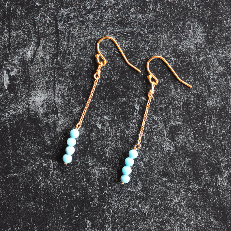 Turquoise Howlite Earrings