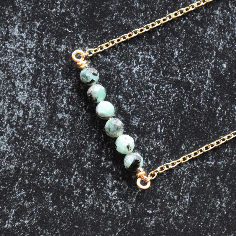 Emerald & Gold Necklace