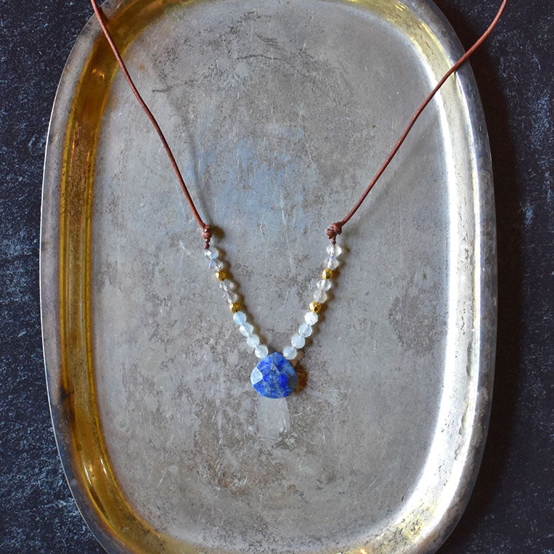 Lapis & Mixed Gemstones Denver Necklace