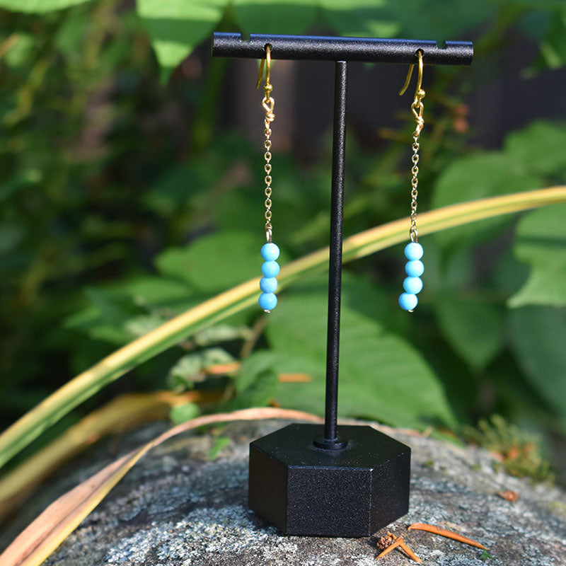 Turquoise Howlite Earrings