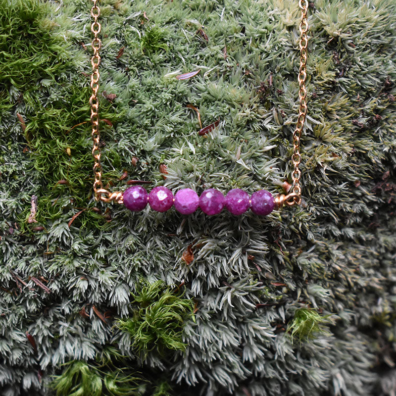Ruby & Gold Necklace