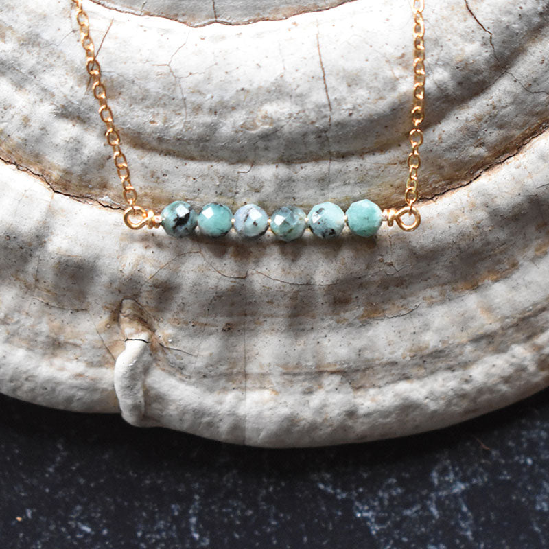 Emerald & Gold Necklace