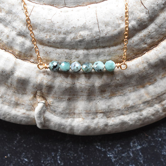 Emerald & Gold Necklace