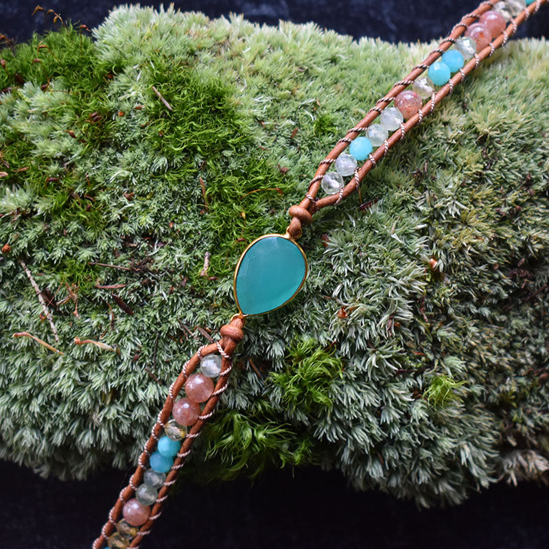 Island & Chalcedony - 3 Wrap