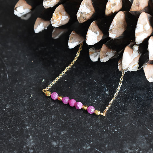 Ruby & Gold Necklace