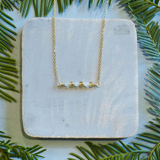November & Scorpio Gold Necklace